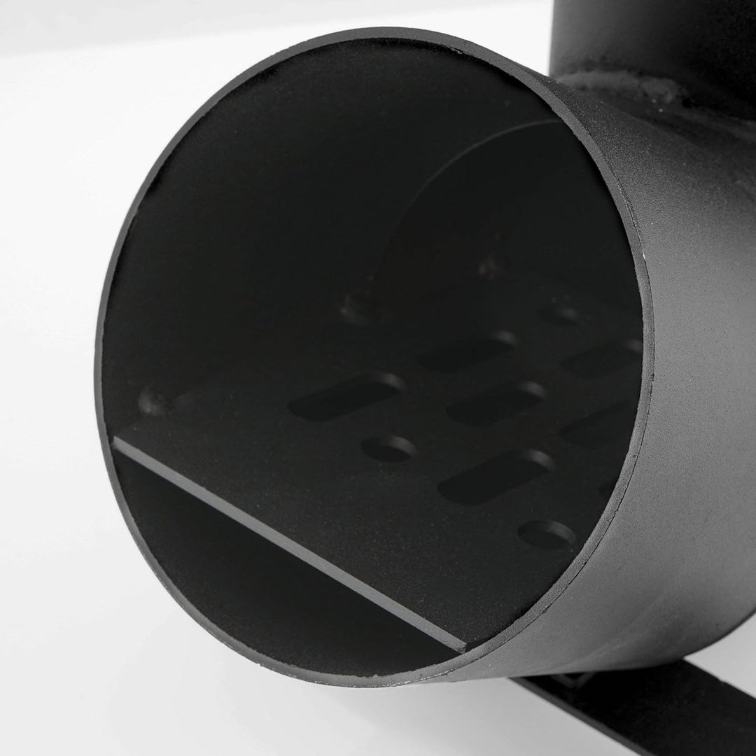 BBQ-Toro Raketenofen Rakete #6, Rocket Stove aus 1,5-mm-dickem Stahl für Dutch Oven, Grillpfannen un