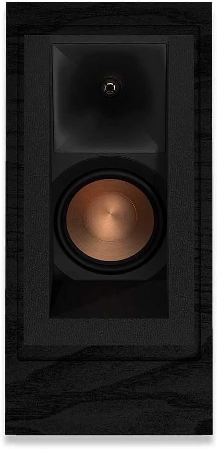 Klipsch R-605FA Black (Einheit) - Schwarzer Bodenlautsprecher mit Dolby Atmos - Woofer 6,5 Zoll