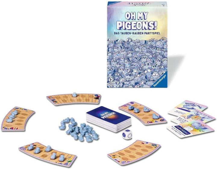 Ravensburger 22688 - Oh my Pigeons! - Das Tauben-Rauben Partyspiel - Kartenspiel und Partyspiel für