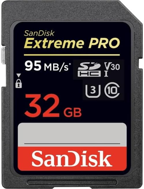 SanDisk Extreme PRO SDHC UHS-I Speicherkarte 32 GB (V30, Übertragungsgeschwindigkeit 95 MB/s, U3, 4K