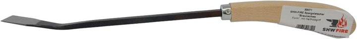 SHW-FIRE Spargelstecher - Braunschweiger Form - Gebogen, Holzgriff, 46 cm kurz