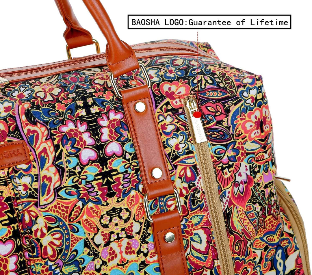 BAOSHA Handgepäck Reisetasche Sporttasche Weekender Tasche für Kurze Reise am Wochenend Urlaub Arbei