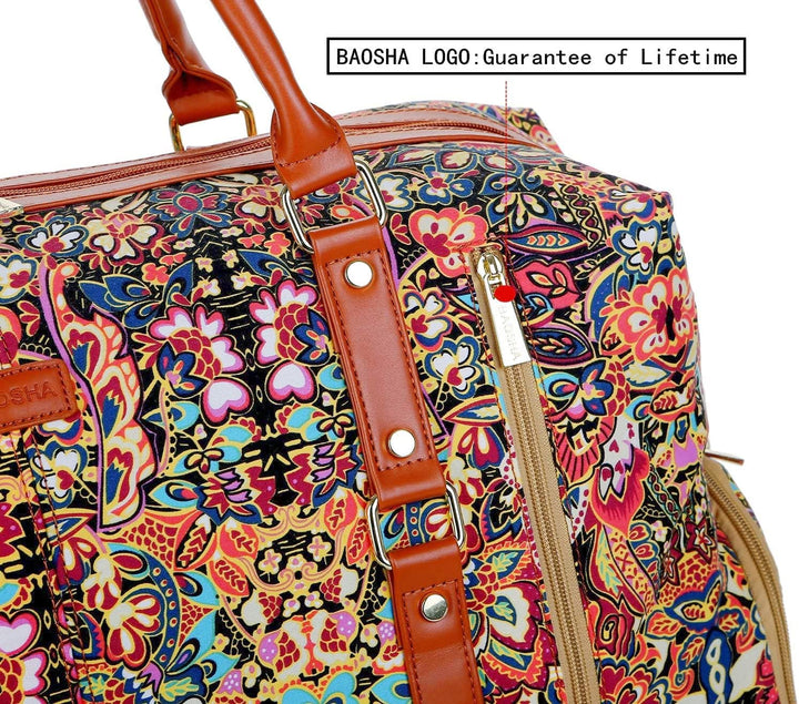 BAOSHA Handgepäck Reisetasche Sporttasche Weekender Tasche für Kurze Reise am Wochenend Urlaub Arbei