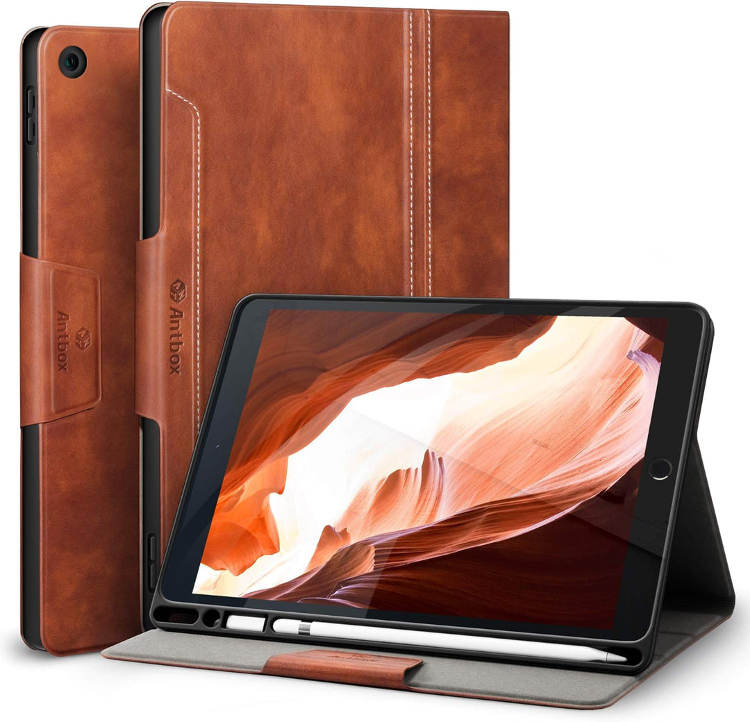 Antbox Hülle für iPad 10.2 (9. Generation/8. Generation/7. Generation) mit stifthalter Auto Schlaf/W