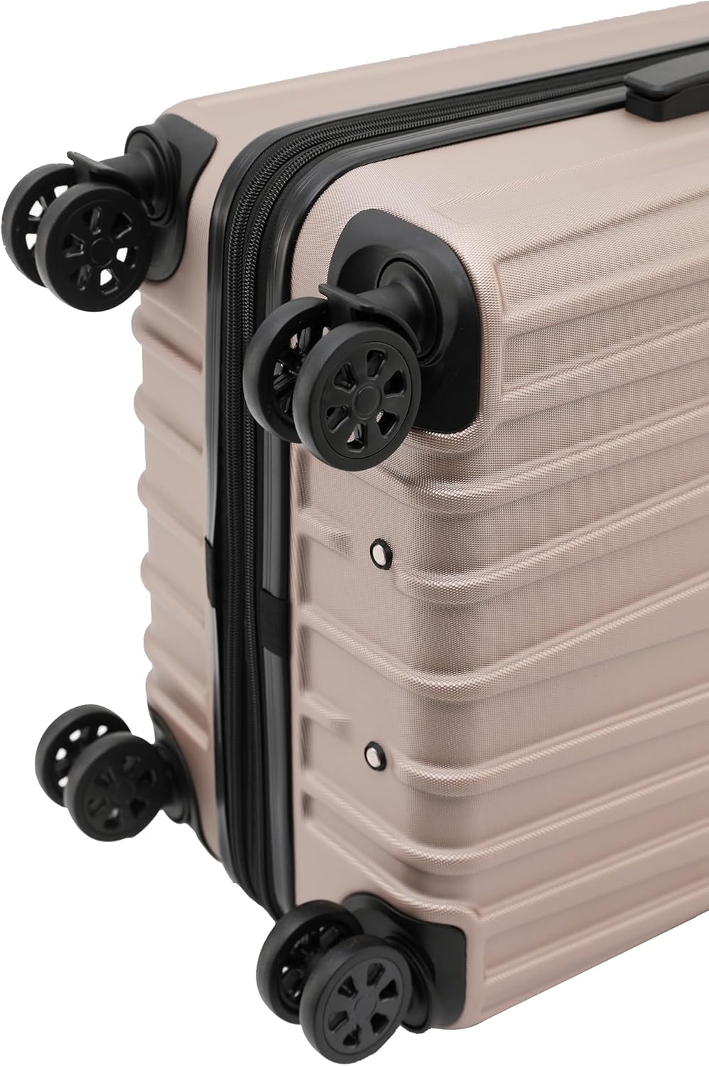 BEIBYE Kofferset Rollkoffer Koffer Hartschale,TSA Schloss, Zwillingsrollen, Erweiterung (Champagner,