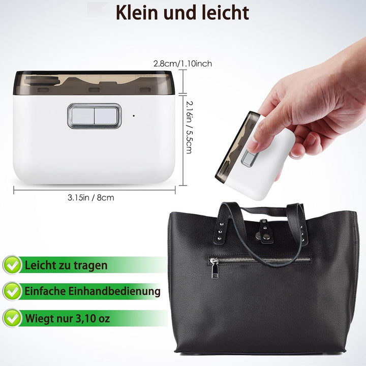 Automatischer Nagelknipser mit Nagelfeile, Elektrischer Baby-Nagelknipser mit Licht, Wiederaufladbar