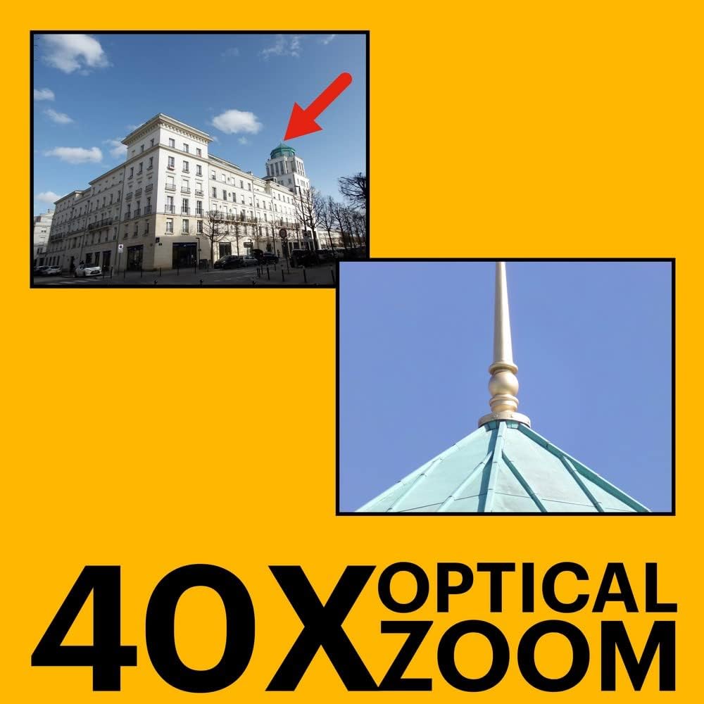 KODAK PIXPRO Astro Zoom AZ405-WH 20MP Digitalkamera mit 40-fachem optischem Zoom, 24 mm Weitwinkel,
