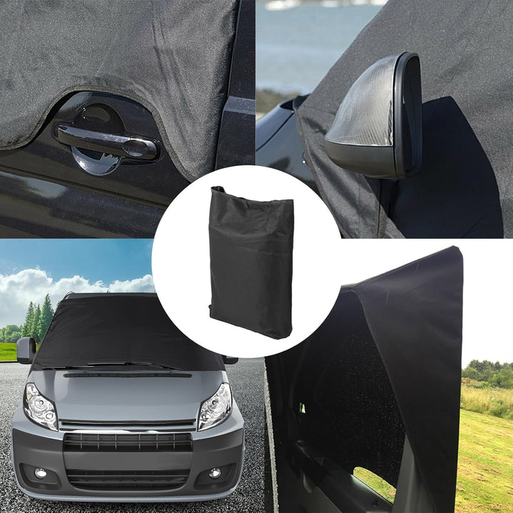 Opaltool Auto Windschutzscheiben Abdeckung für Citroen Jumpy Opel Vivaro 2016-2024, 600D Frontscheib