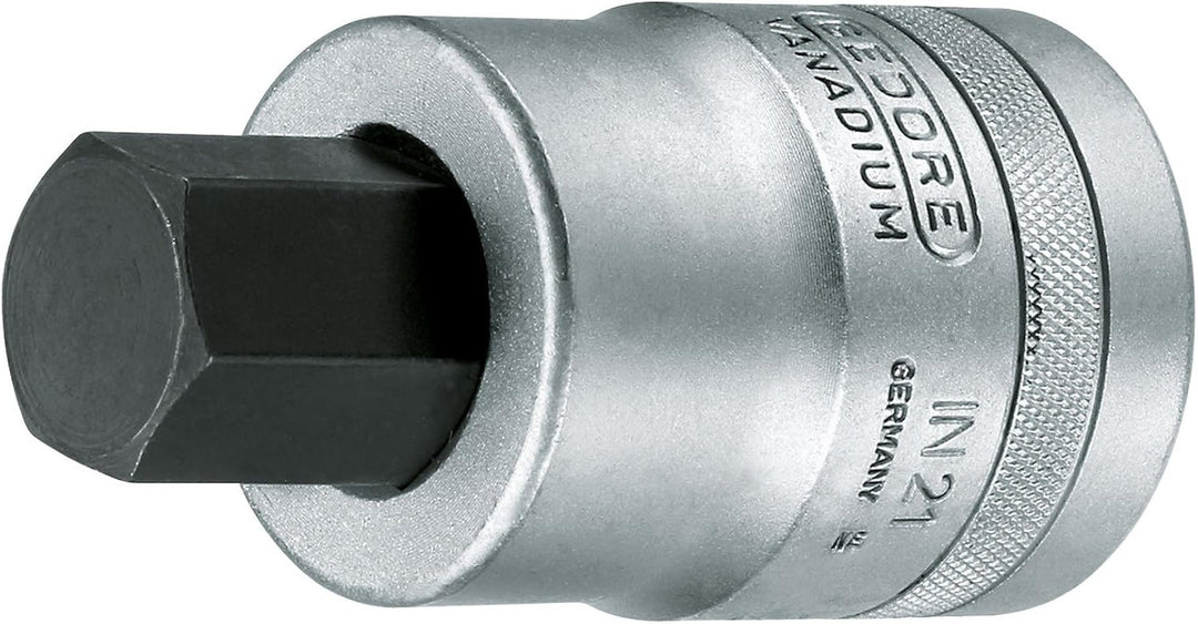 Steckschlüsseleinsatz IN 21 1 Zoll Innen-6-kant SW 24mm L.90mm GEDORE 24 mm, 24 mm