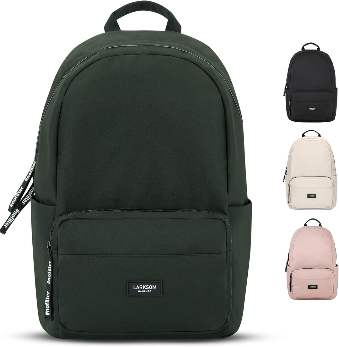 LARKSON Schulrucksack Mädchen & Jungen Teenager - No 3 - Rucksack Damen & Herren für Schule - 16" La