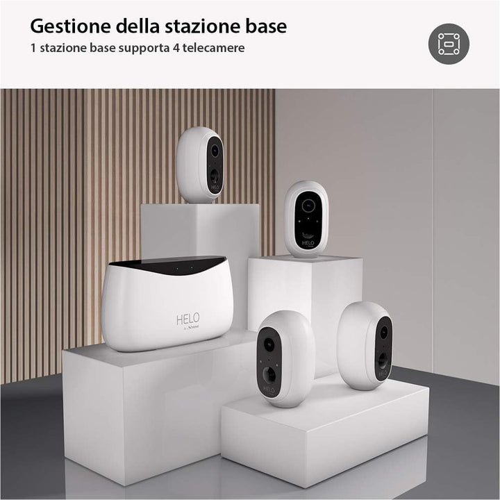 Strong HELO รberwachungskamera FHD 1080P Camera Kit mit Basisstation, 2 kabellosen Security Outdoor