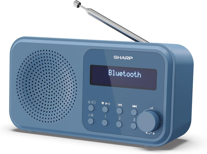 SHARP DR-P420 Portables Digitalradio (DAB/DAB+/FM mit RDS, USB, Bluetooth 5.0, 3,5mm Klinke Wecker-F