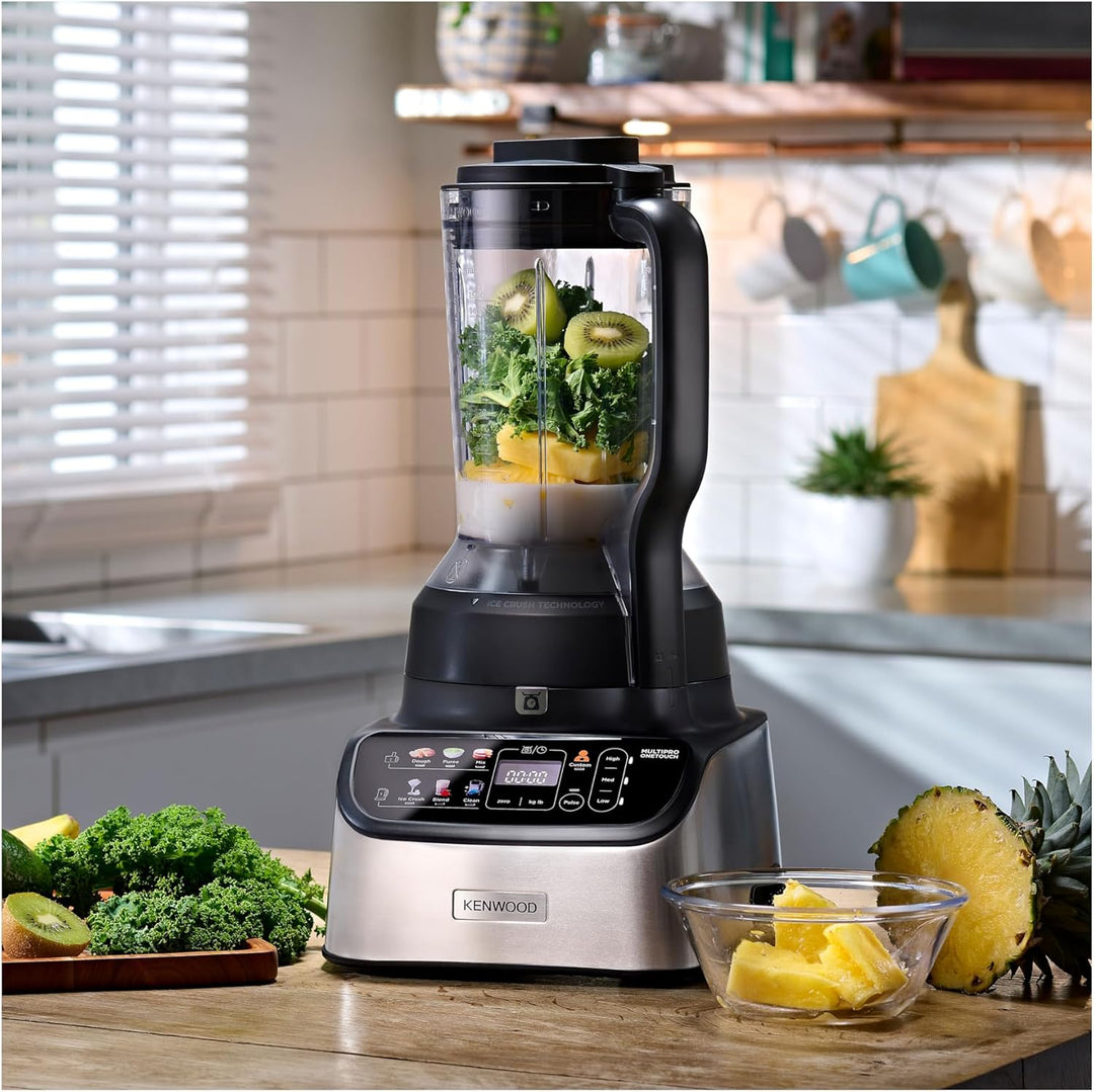 Kenwood MultiPro OneTouch FDM73.850SS – 3-in-1 Kompakt-Küchenmaschine & Mixer, 12 Zubehörteile, 6 Au