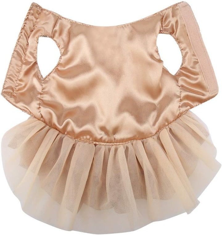 Hundekleid Haustier Kleine Hund Kleidung Pailletten Seidige Tutu Welpen Kostüm Hund Prinzessin Elega