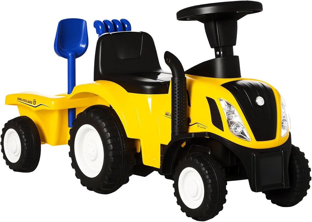 HOMCOM Kinder Rutschauto New Holland Rutscherfahrzeug Kinderauto Kinderfahrzeug Klassische Auto Lauf