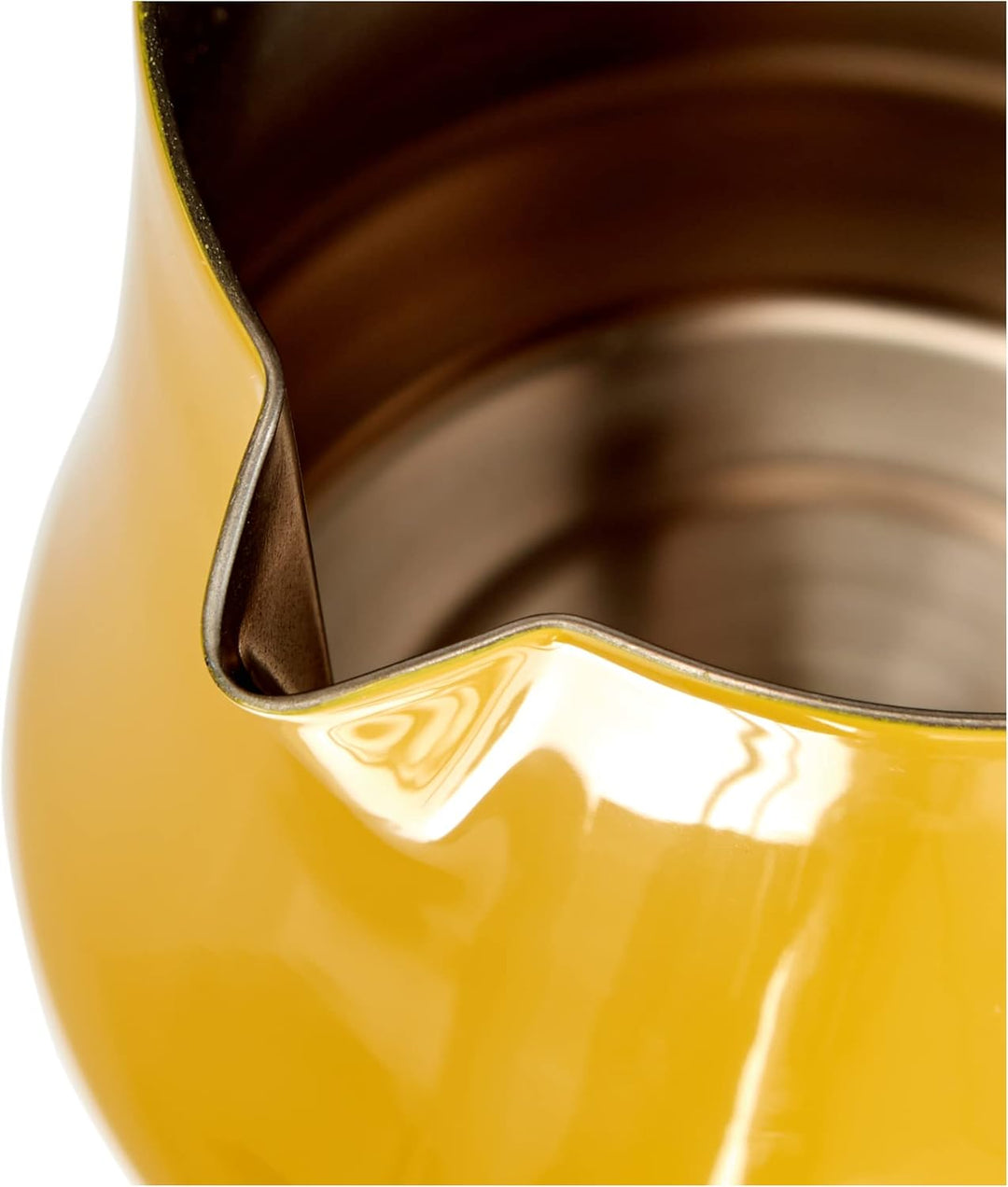 Motta 8007986042507 4250 Milchkännchen Tulip aus gelb beschichtetem Edelstahl 500 ml, Legierter Stah