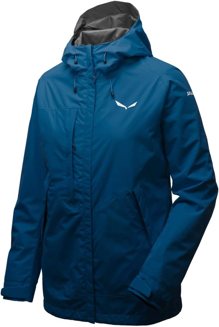 Salewa Damen PUEZ CLASTIC PTX 2L W JKT Regenjacken, Poseidon, 48/42