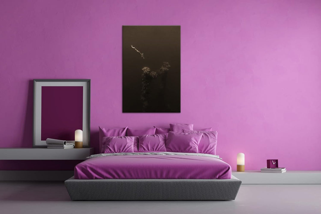 deyoli tiefer Tauchgang zum Meeresgrund Effekt: Sepia, Format: 80x60 als Leinwandbild, Motiv fertig