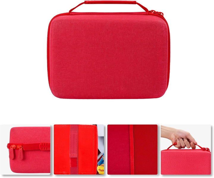 Aenllosi Harte Tasche Hülle für Tonies Toniebox Starter Set Tonies Musikbox, Nur Tasche (Rot), Rot