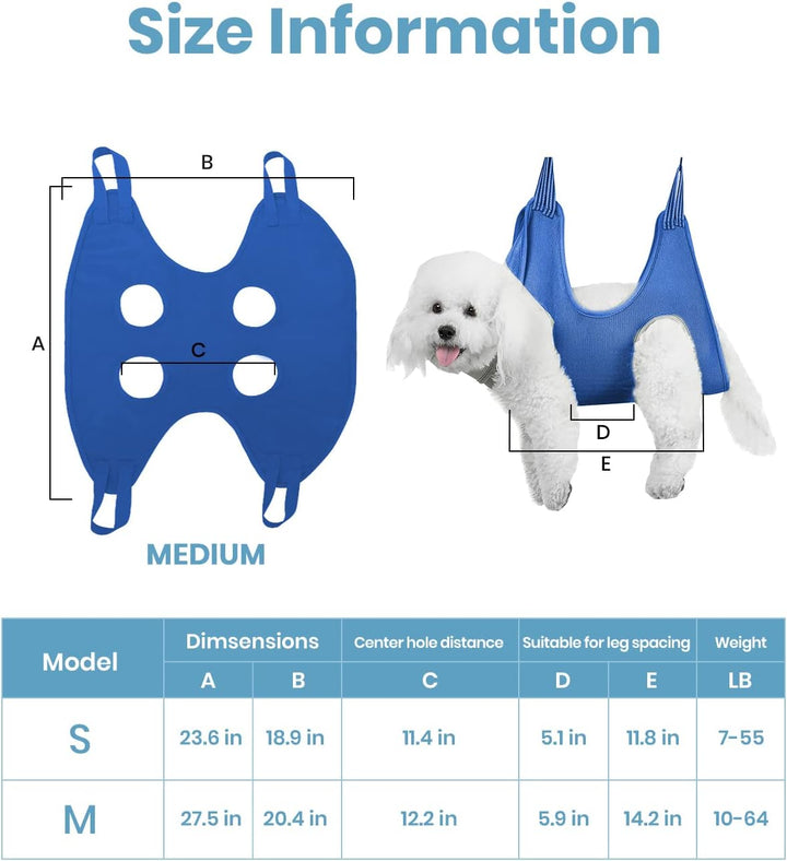 2 in 1 Hundeschermaschine und Hundepflege Hängematte Set, Leise Hundeschermaschine Schermaschine für