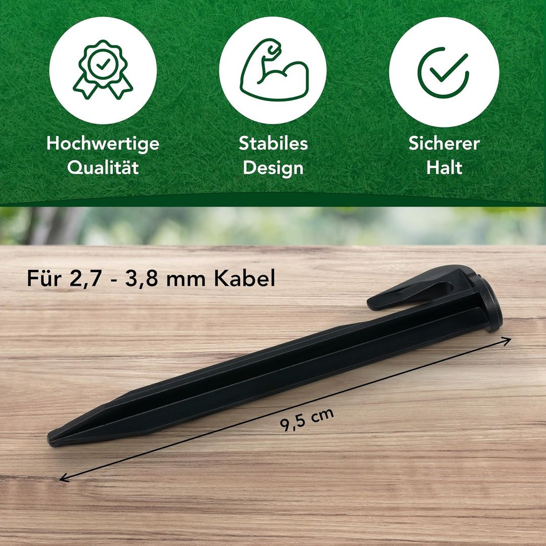 Genisys Haken kompatibel mit LANDROID von Worx Nägel Mähroboter Kabel Befestigungs Heringe Erdanker