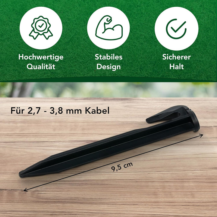 Genisys Haken kompatibel mit LANDROID von Worx Nägel Mähroboter Kabel Befestigungs Heringe Erdanker