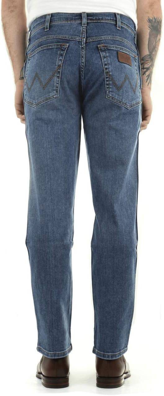 Wrangler Herren Texas Regular Fit Stretch Jeans, Blau, 40W x 34L