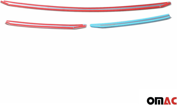 Kühlergrill Grilleisten Frontgril kompatibel mit FIAT Ducato 2014-2023 Chrom Edelstahl 3tlg