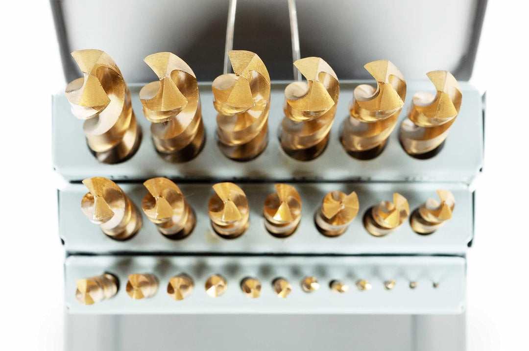 GSR Spiralbohrer Set, 25-teilig, Stahlbohrer Satz nach DIN 338, HSS-G TiN Metallbohrer Set 1-13mm, G