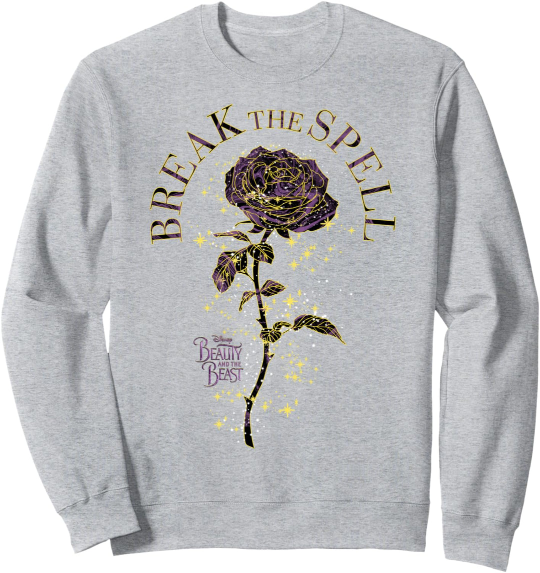 Disney Beauty And The Beast Break The Spell Golden Rose Sweatshirt