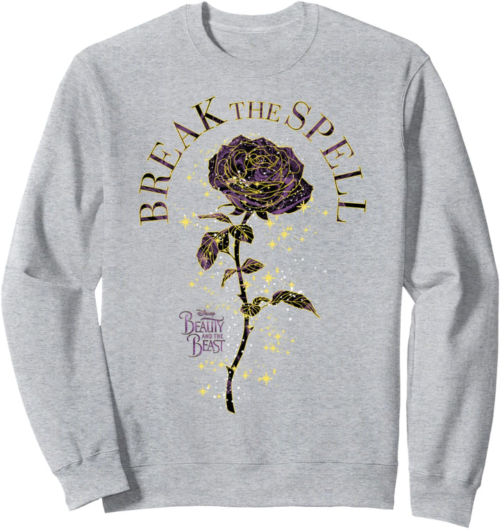 Disney Beauty And The Beast Break The Spell Golden Rose Sweatshirt