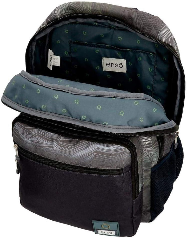 Enso Graffiti Doppelfach-Rucksack An Trolley anpassbar Mehrfarbig 32x44x17 cms Polyester 20.13L Adap