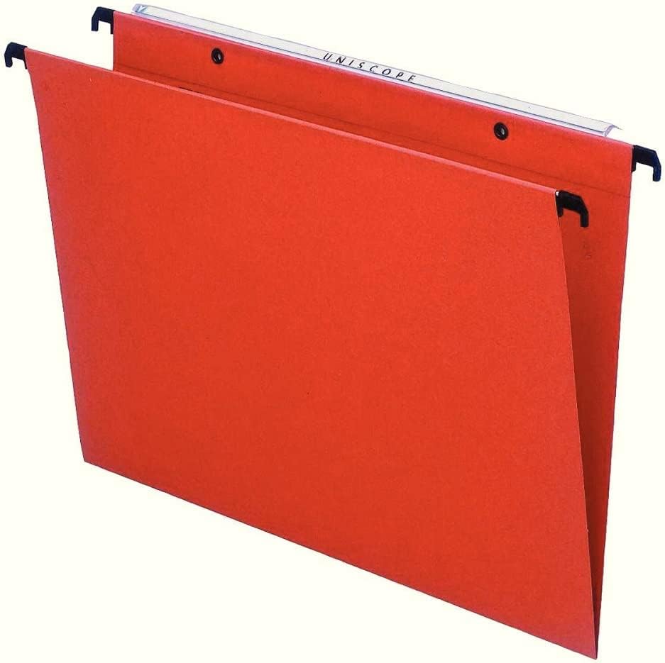 Esselte 25 Stück Hängemappen Gori – Kraftpapier orange Schublade Boden 30 mm Orange