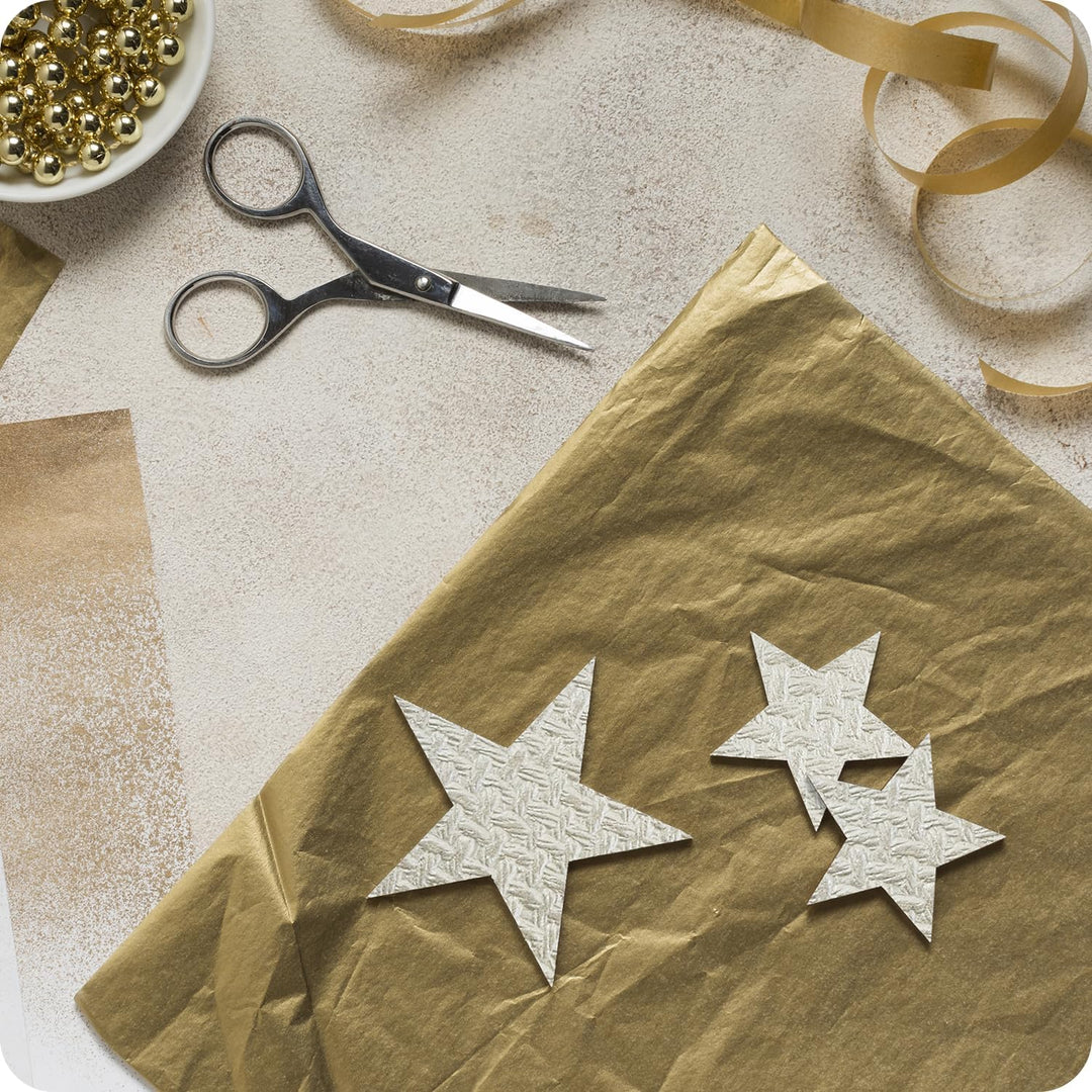 Netuno 50 Blatt Weiss Dekorpapier, geprägt - Flechtmuster, 180x250mm, handgemacht, 150g, orientalisc