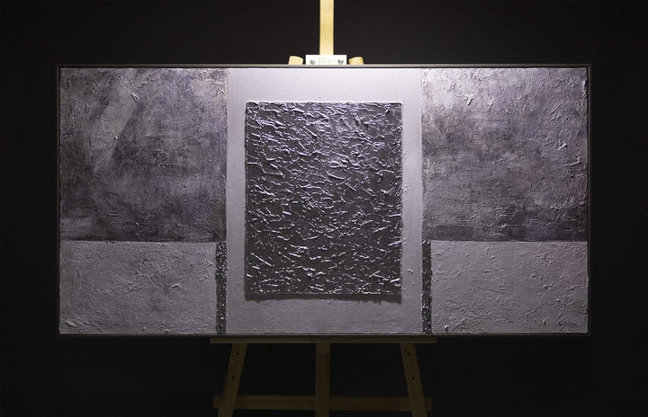 YS-Art Abstrakt Acryl Gemälde auf Leinwand mit Rahmen Stabilität handgemalt Wandbilder Wohnzimmer mo