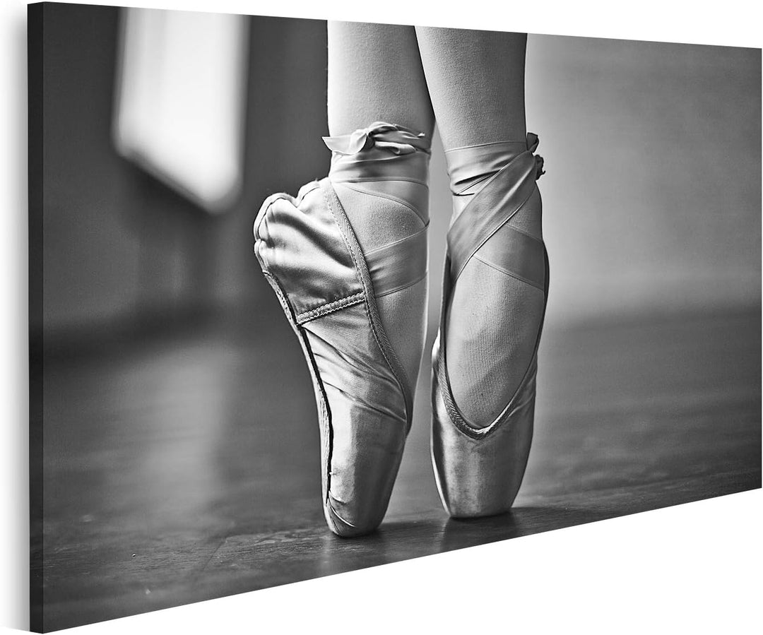 islandburner Bild auf Leinwand Eleganter Tanz Füsse Tanzen Ballerina Probe Bilder Wandbilder Poster,