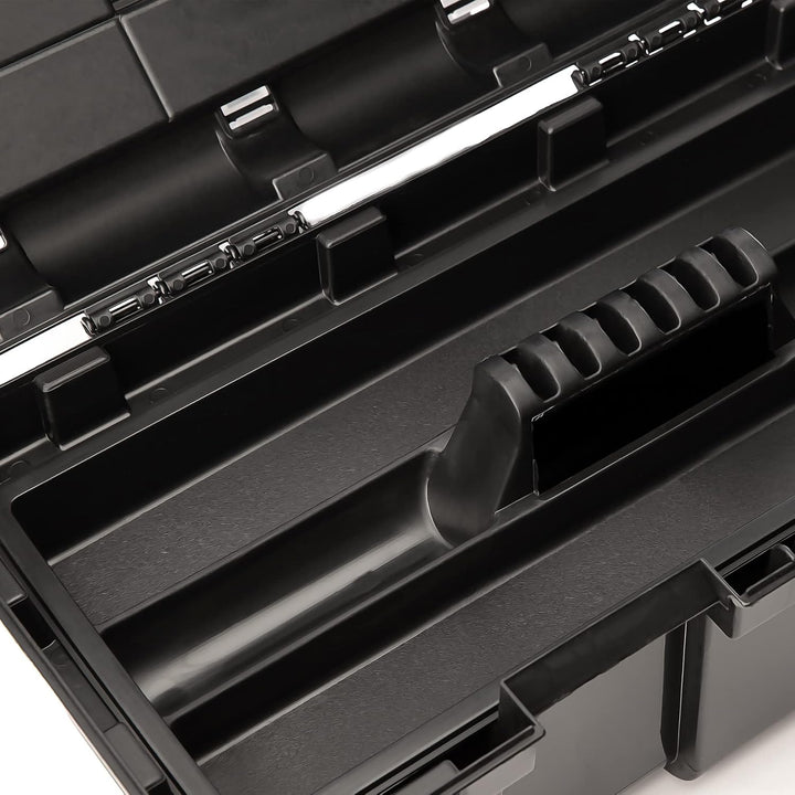 BigDean Werkzeugkoffer leer - 51x25x23cm - aus schlagfestem Kunststoff - Werkzeugkiste mit Innenabla