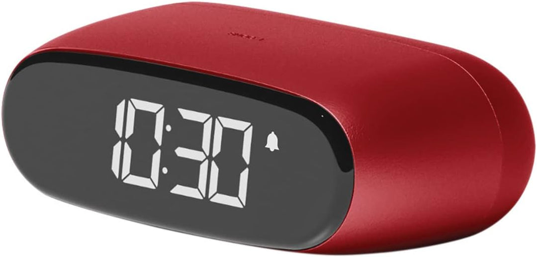 Lexon Minu Mini-Wecker, kompakt, mit VA-LCD-Display, Touchscreen-Bedienung, Snooze-Funktion und Hint
