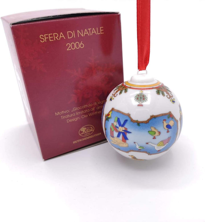 Hutschenreuther Weihnachtskugel 2006, Porzellankugel, Weihnachten