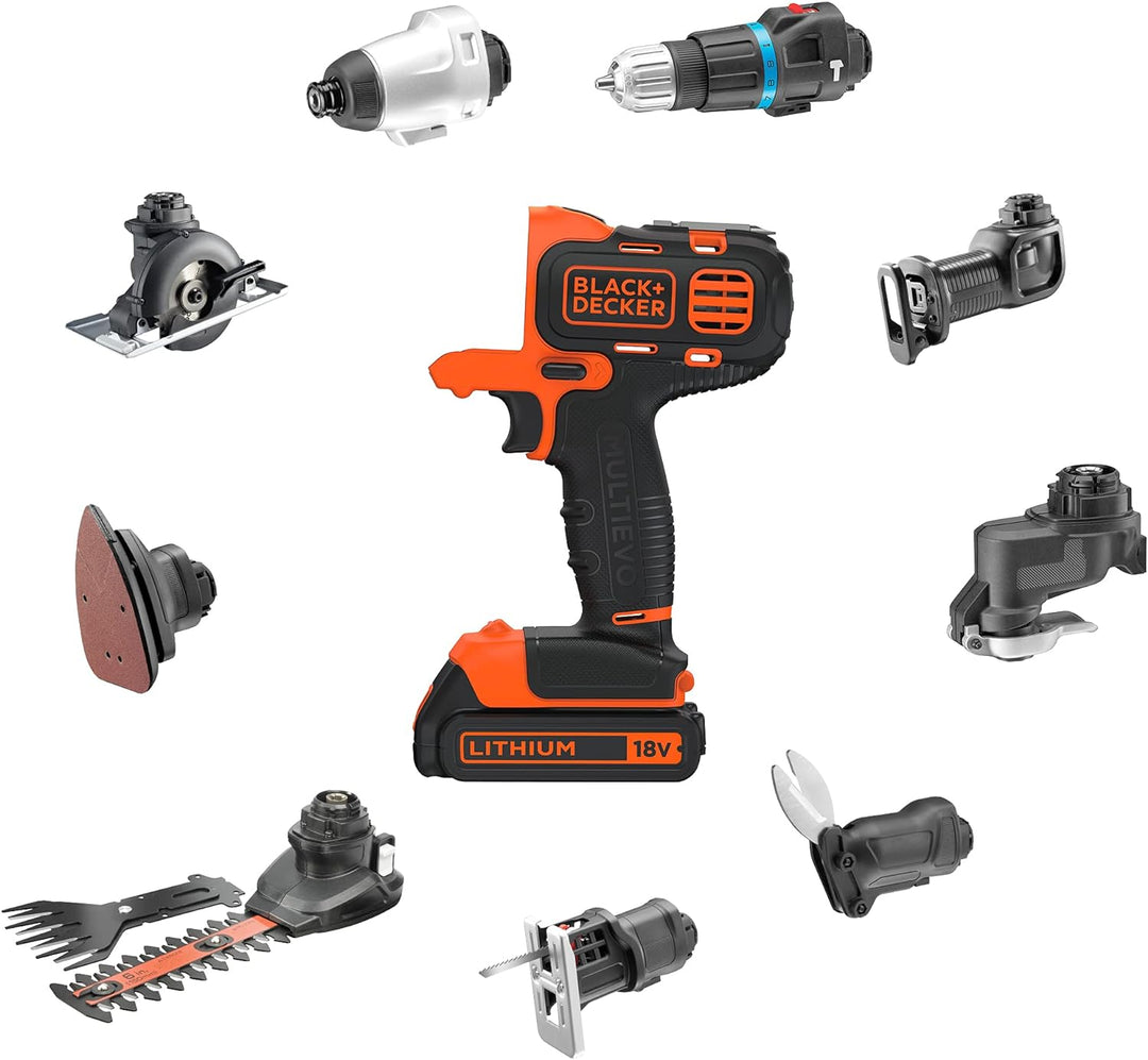 Black+Decker Multievo Säbelsägen-Kopf (gerader Schnitt, Detailarbeiten, werkzeugloser Sägeblattwechs