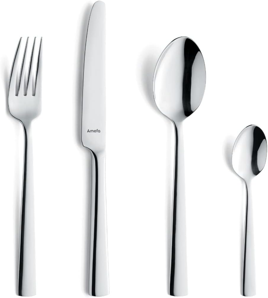 Amefa MODERNO Besteck Set 4 Personen | 16-teilig | Edelstahl 18/10 poliert & rostfrei | spülmaschine