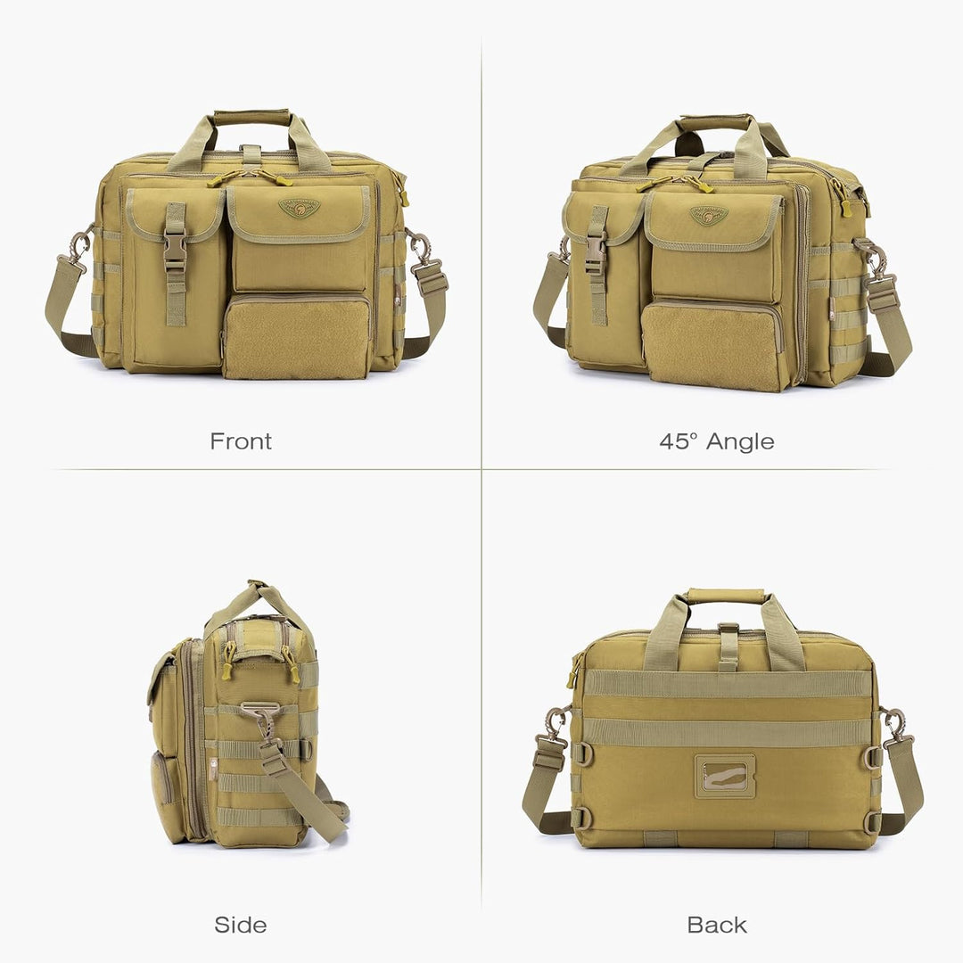 SPAHER Aktentasche Herren Laptoptasche 14/15.6/17.3 Zoll Business Tasche Taktische Arbeitstasche Her