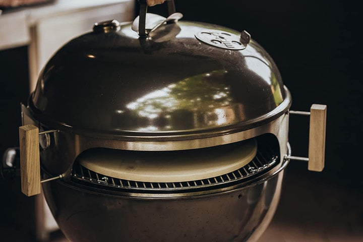 MOESTA-BBQ 10085 Smokin' PizzaRing Pizzaset für Kugelgrill Ø 57cm mit Pizzastein, Pizzablech, Pizzas