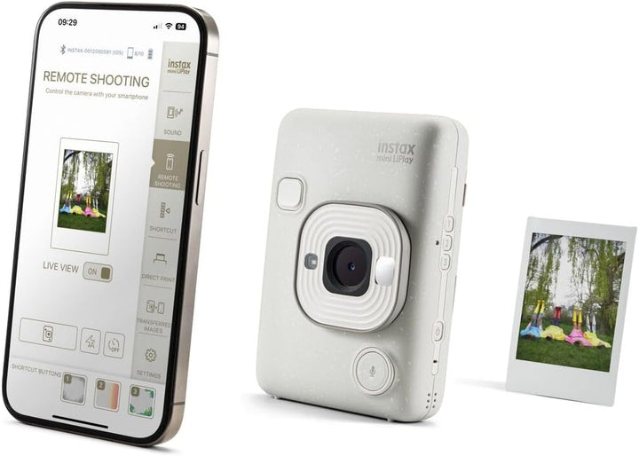 INSTAX Mini LiPlay 2 Digital Hybrid Camera Misty White, Misty White