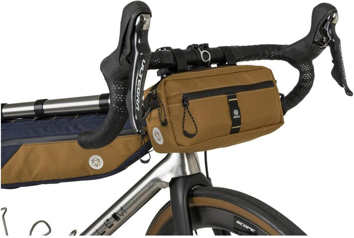 AGU Lenkertasche Bar Bag, 2L Fahrradtasche Lenker Vorne für Bikepacking, Rennradtasche, Wasserabweis