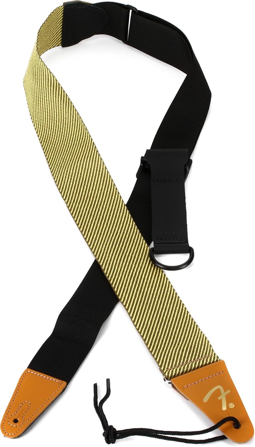 Fender® »RIGHT HEIGHT™ RAYON TWEED STRAP« Tweed Gitarrengurt mit Einhand-Funktion - Farbe: Natur, Tw