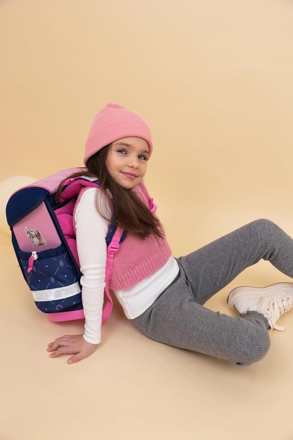 Belmil Classy Schulranzen Set 4 - teilig (403-13/AG/S) Amazing Horses