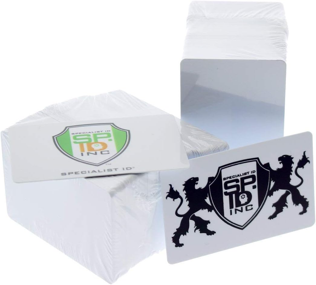 Blanko PVC-Karten für ID Badge Drucker – Graphic Qualität Weiss Kunststoff CR80 30 mil (cr8030) durc