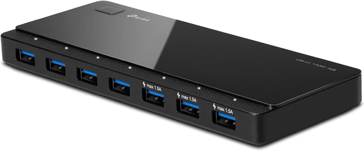 TP-Link UH700 7-Port USB 3.0 HUB inklusive Netzadapter und USB 3.0 Kabel, bis zu 5 Gbit/s, Hot Swapp