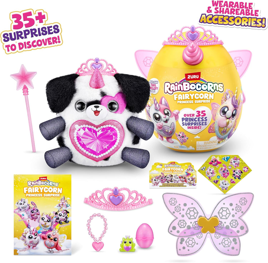Rainbocorns Fairycorn Princess Surprise Serie 6, Royalle Dalmatiner, von ZURU, 30 cm Fairycorn-Prinz